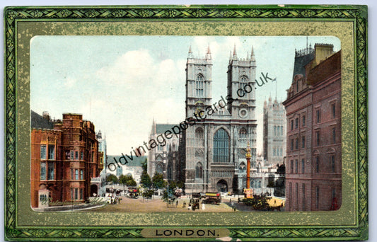 Westminster Abbey, London, collectable Raphael Tuck old postcard