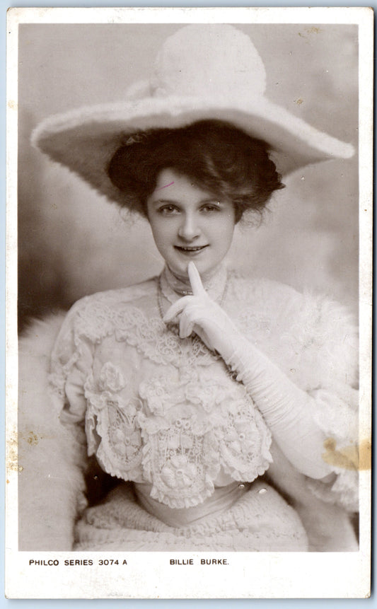 Billie Burke famous actress real photo postcard