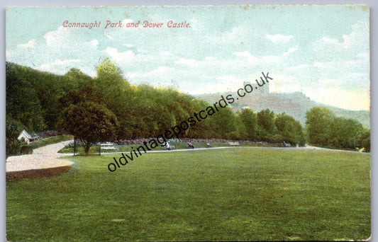 Connaught Park and Dover Castle old postcard