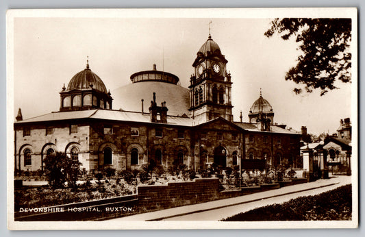 Devonshire Royal Hospital Buxton interesting old real photo postcard