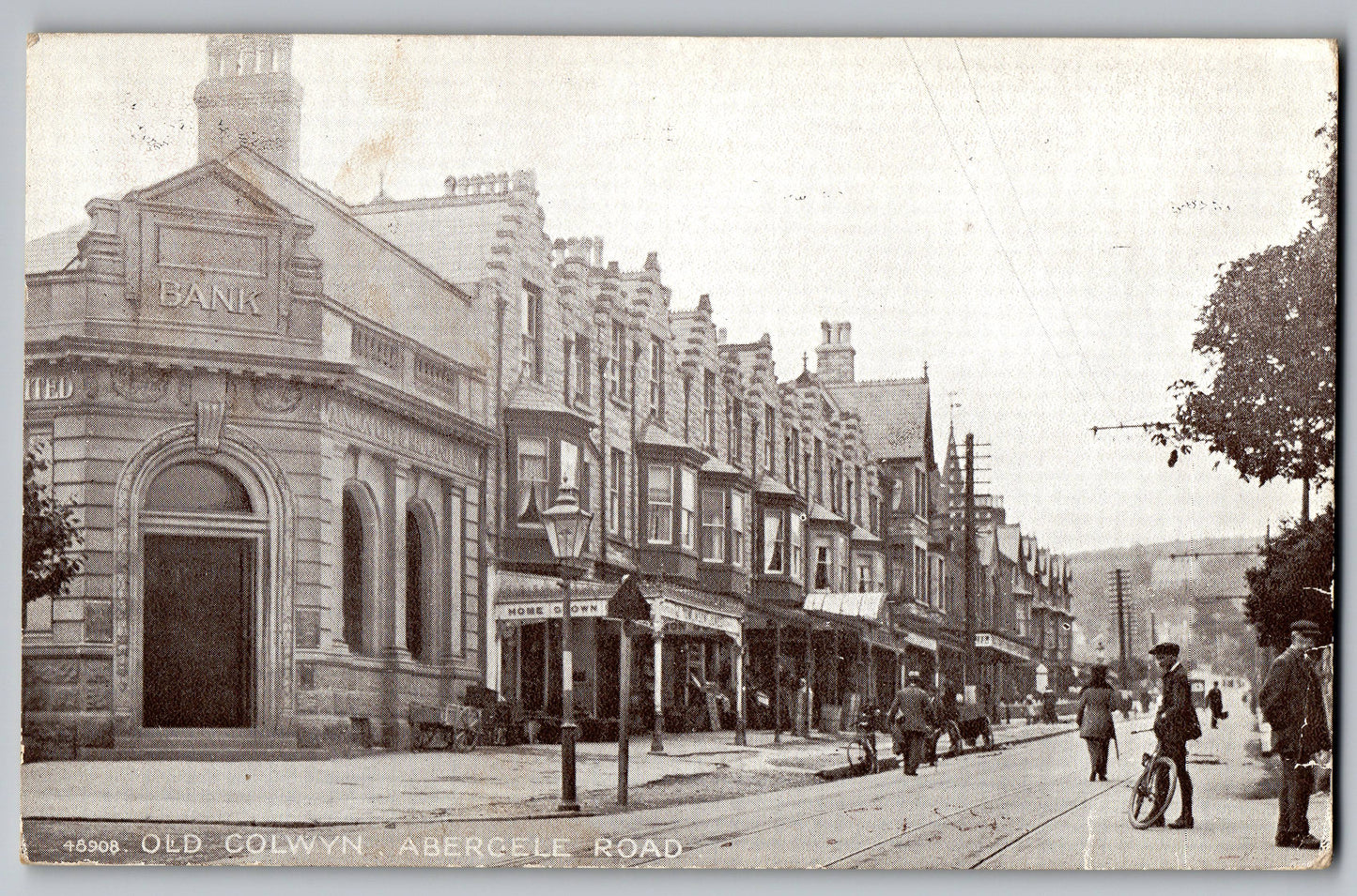 Abergele Road Colwyn Bay old collectable postcard 1920