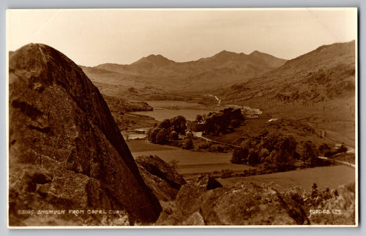 Snowdon from Capel Curig old picture postcard by Judges