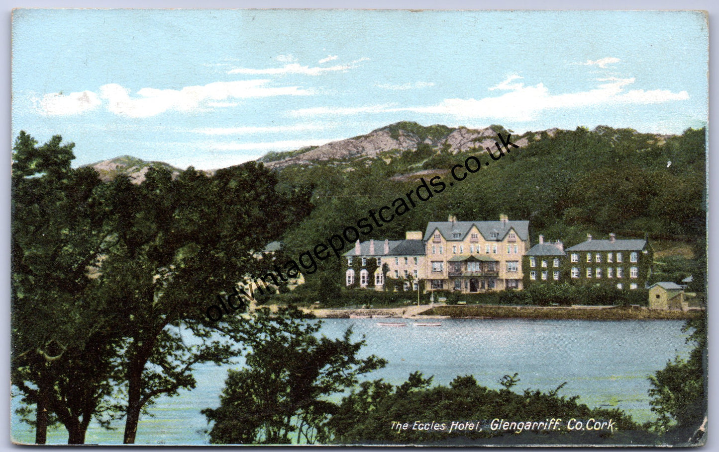 The Eccles Hotel, Glengarriff, Co Cork old collectable postcard